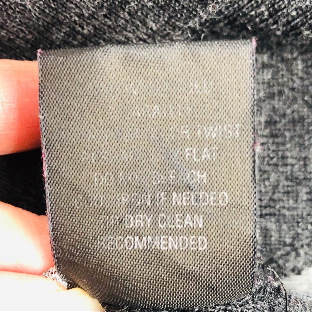 Silvia Novelli Charcoal Wool Sweater Chiffon M - Picture 5 of 7